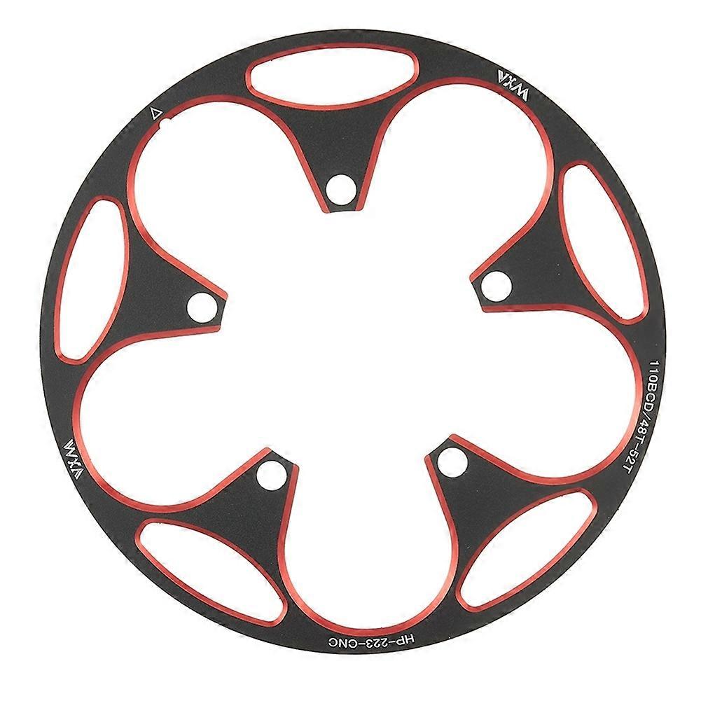 Vxm Aluminium-kettenblattschutz, 110 Bcd, 48-52 Zähne, Für Mountainbikes, Cnc-gefräst, Rot.