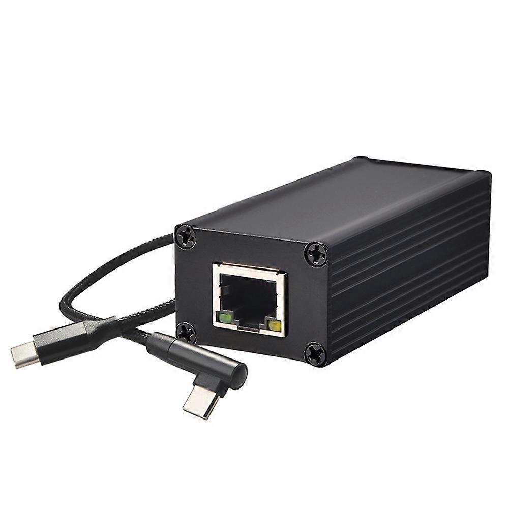 25-w-poe-zu-usb-c-adapter, Poe-zu-usb-c-netzteil Mit Ethernet, Adaptiver Ausgang 5 V/9 V/12 V/15 V/20 V