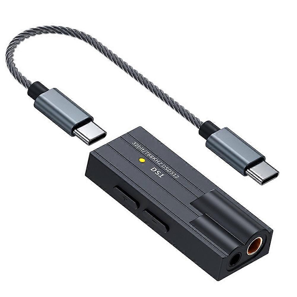 Mini-usb-dac Hifi-audio Ds1 Dsd512 Kopfhörerverstärker, 32-bit/768-khz-kompatibel Mit 4,4-mm-symmetrieausgang