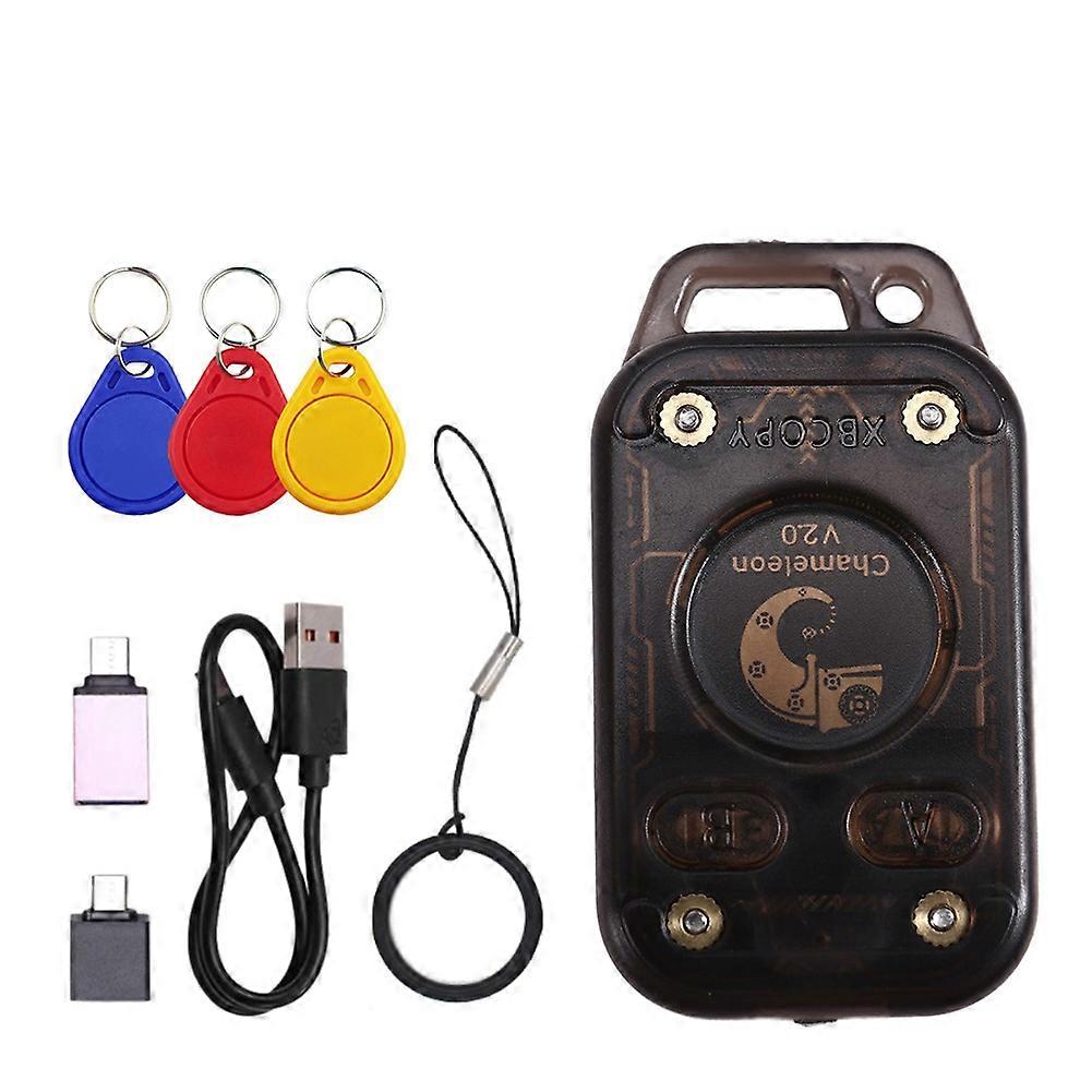 Chameleon V2.0 Rfid-chip-lesegerät, Emulator, Nfc-duplikator, Chameleon Ultra+3xuid, Schlüsselanhänger, 125k-kartendekodierung, 13,56 Mhz