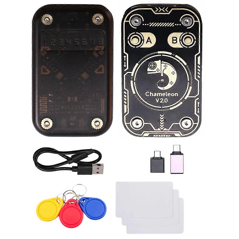 Chameleon V2.0 Rfid-chip-lesegerät-emulator, Chameleon Nfc-duplikator + Schlüsselanhänger/cuid 3xuid, 125k 13,56m Kartendekodierung