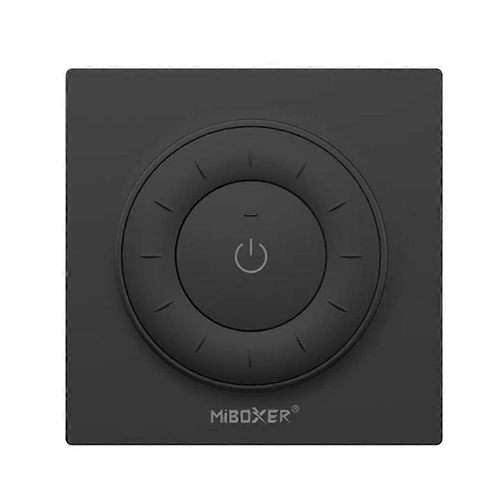 Miboxer K3 2,4-ghz-funkfernbedienung Mit Drehregler, Farbtemperaturanzeige Und Einstellbarem Dimmer Für Lampen, Schwarz