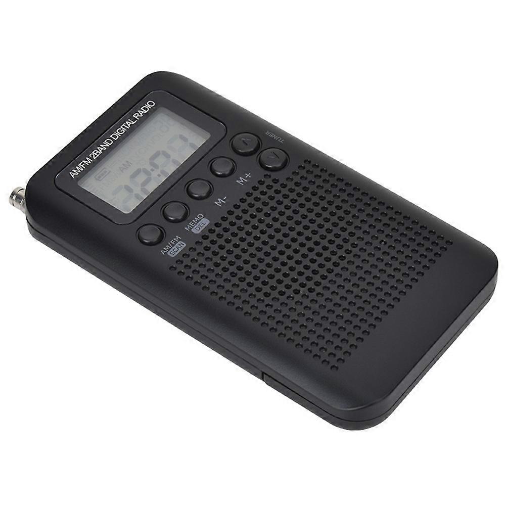 Mini-tragbarer Digitaler Fm-empfänger, Dualband-fm/am-konferenzradio Mit Kopfhörern Und Trageschlaufe