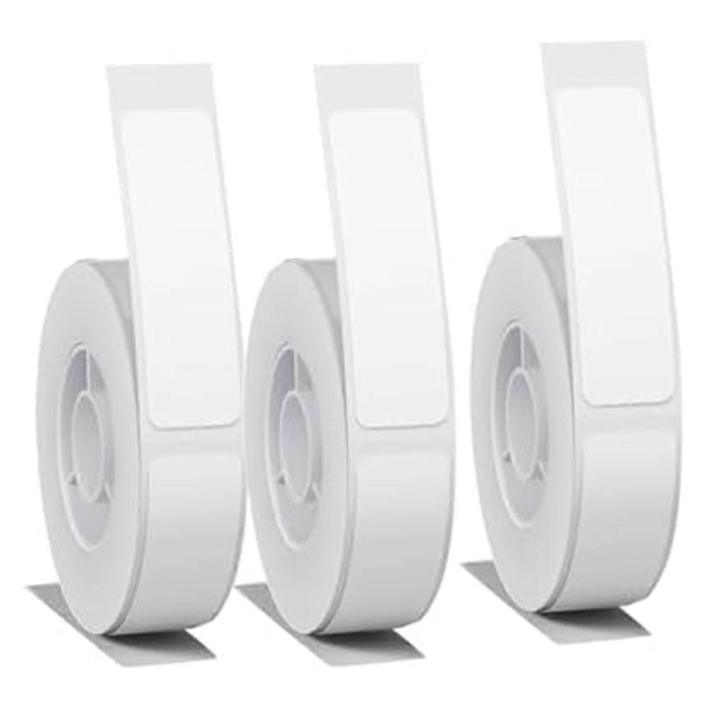 Weißes Etikettenpapier Für Die Etikettendrucker D11, D110 Und D101: 3 Rollen Weißes, Wasserfestes Papier (12 X 40 Mm) Mit Ersatzklebeband