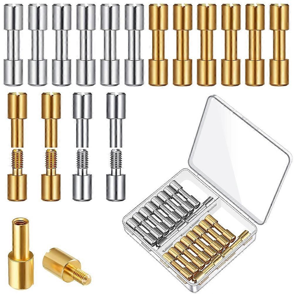 20 Sätze Befestigungsschrauben Aus Messing Und Edelstahl Für Griffe, 6 Mm Kopfdurchmesser