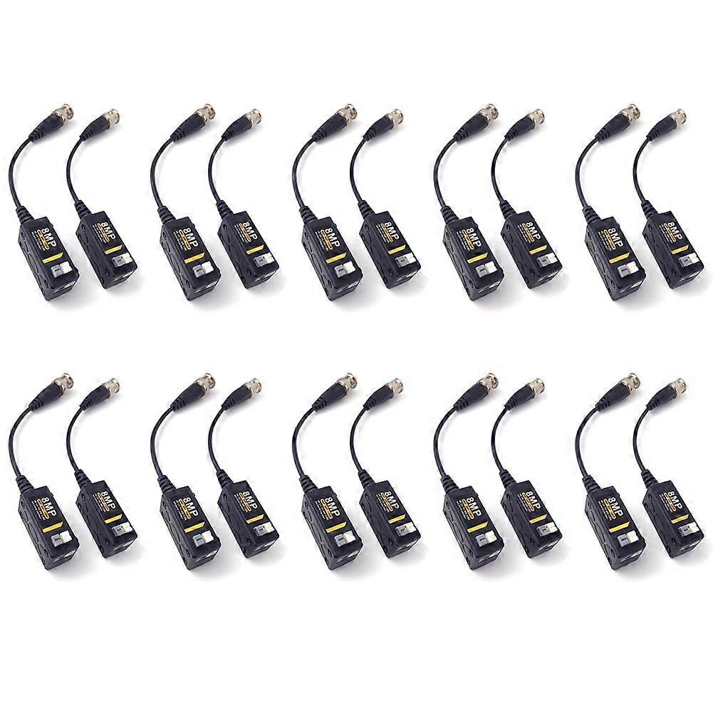 10 Paare 8mp 1080p 720p Bnc Hd-video-baluns, Utp Cat5 Hd Cvi Tvi Ahd-transceiver Für Kameras
