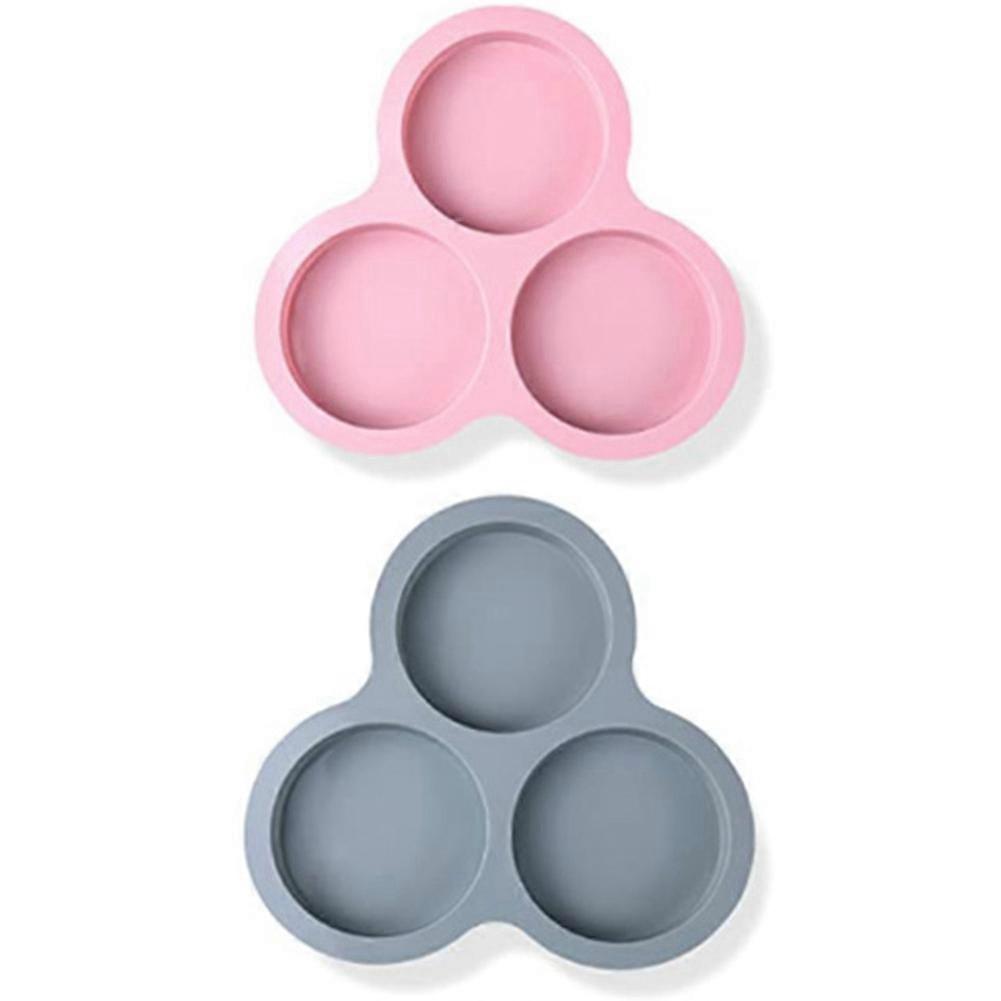 Wiederverwendbare Silikon-eierform Für Heißluftfritteusen, Silikon-muffinform Mit 3 Mulden (2er-set), Antihaftbeschichtet.