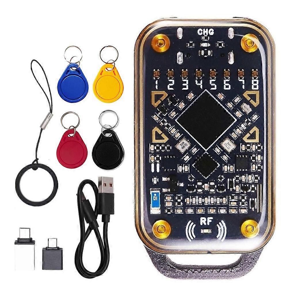 Chameleon Ultra Smartcard-emulator + 4 Rfid-schlüsselanhängerleser Cuid 125 Khz 13,56 Mhz, Kartendekodierung, Nfc-duplikator