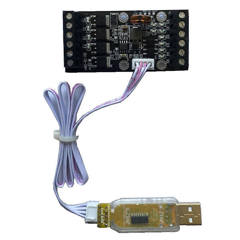 Fx1n-10mt Sps-industriesteuerplatine, Transistorausgang, 6 Eingänge, 4 Ausgänge, 10–28 V Dc-netzteil Mit Programmierkabel