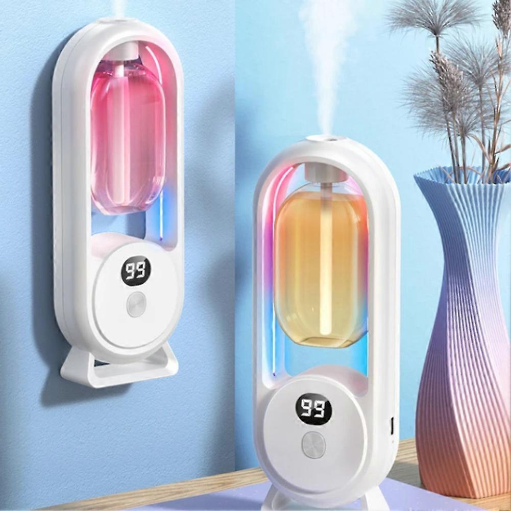 Wiederaufladbarer, Wandmontierter Diffusor Für Ätherische Öle Mit Timer Und Digitalanzeige, Aromatherapie-luftbefeuchter Und -deodorant.