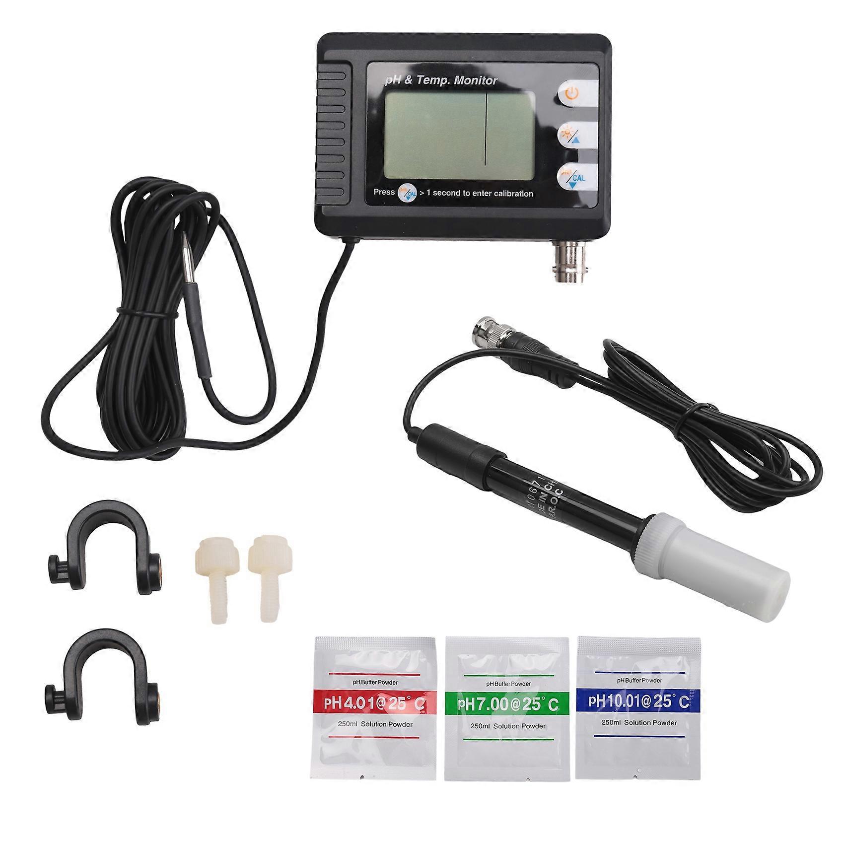 Kombiniertes Digitales Thermometer Und Ph-meter, Aquariumthermometer Mit Automatischer Kalibrierungsfunktion