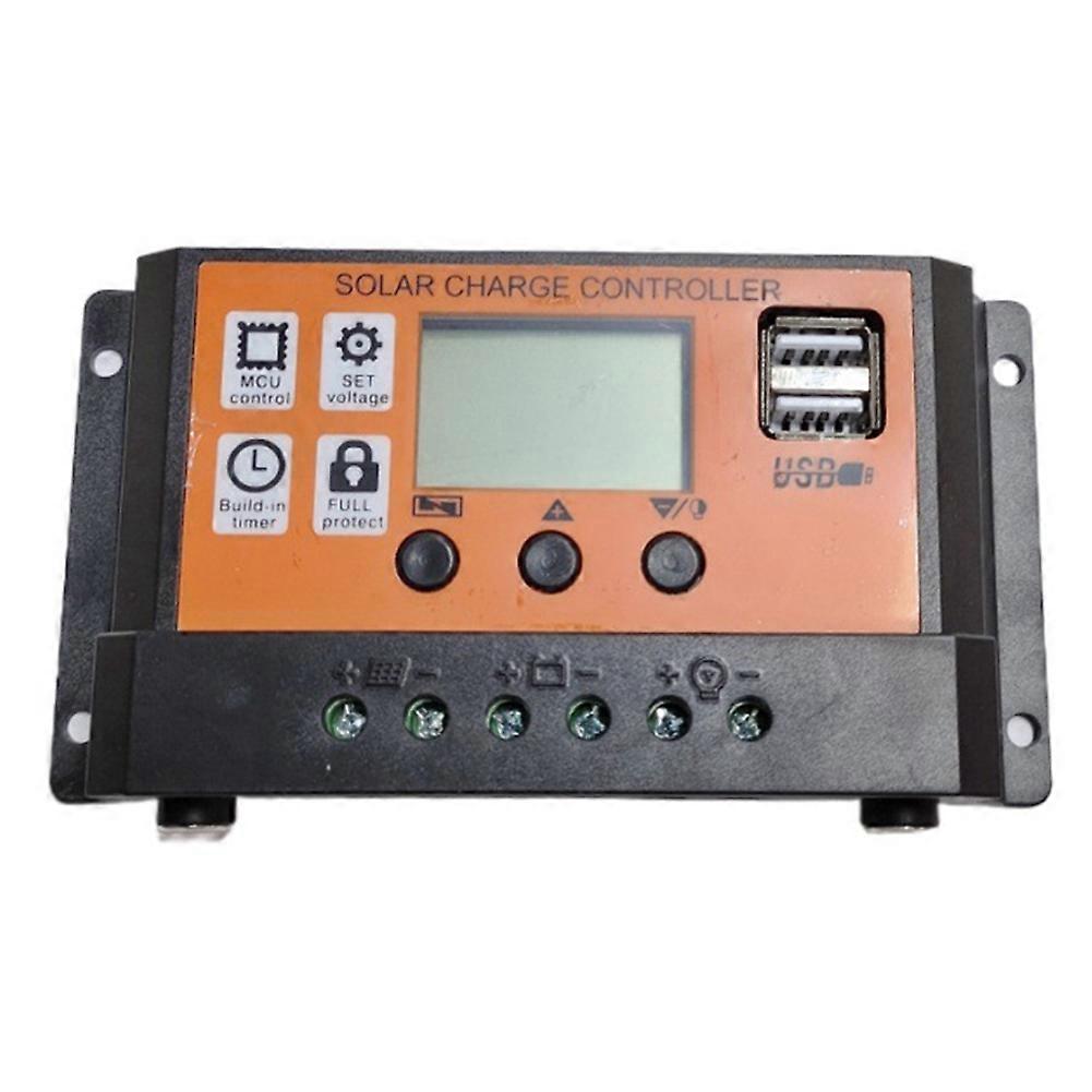 Solarladeregler Mit 12v/11,1v 30a Dc-eingang, Lcd-bildschirm, Photovoltaik-laderegler, Usb-laderegler