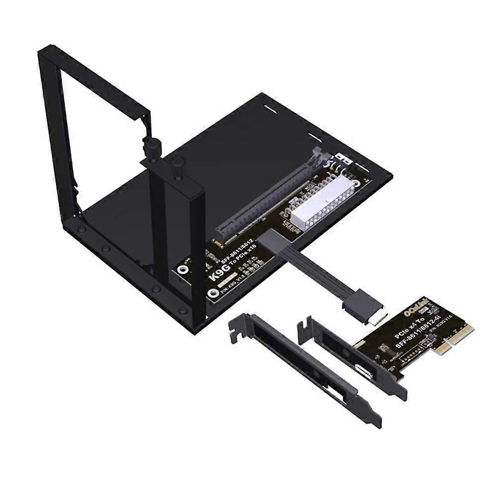Pcie 5.0 X4 Auf Pcie X16 Grafikkarten-dockingstation Mit Sff-8611-unterstützung, M.2 Externe Grafikkarten-dockingstation, 128 Gbit/s Egpu-adapter B