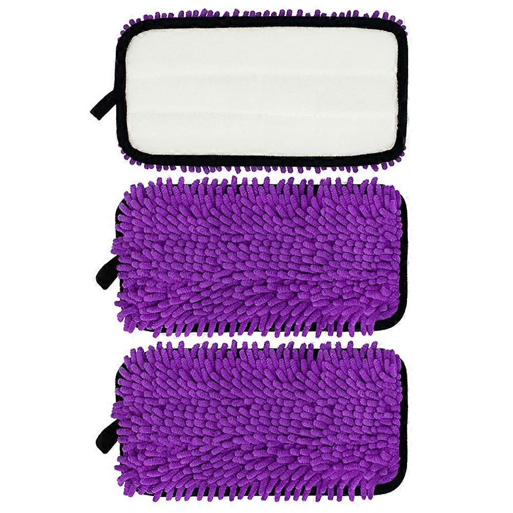 Packung Mit 3 Wiederverwendbaren Chenille-tüchern Für Den Swiffer Wet Jet Mop, Trocken Oder Nass Verwendbar, Zur Bodenreinigung.