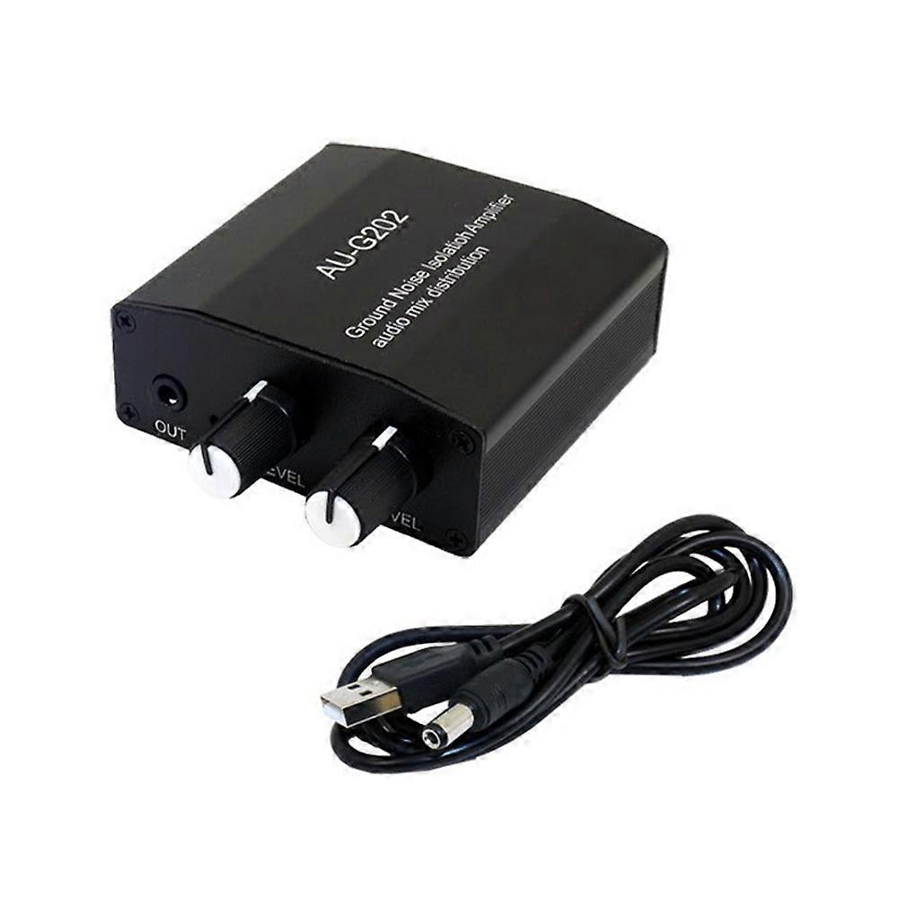 Verstärker Mit Rauschunterdrückung, Audiomischung, -verteilung, Stereo 3,5 Mm, 5 V Dc, 2 Kanäle, 2 Eingänge, 2 Kopfhörerausgänge.