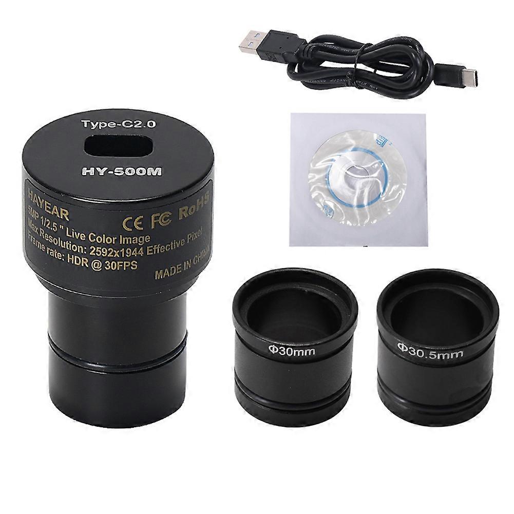 Hayear 5-megapixel-hd-mikroskopkamera, Industriekamera 30 Fps, Usb 2.0, Treiberfrei, Elektronisches Okular