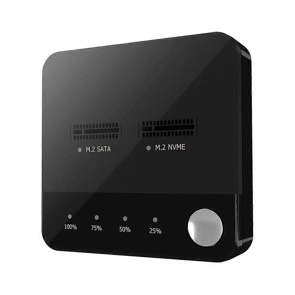 M.2 Sata-duplikator, M.2 Sata-zu-nvme-ssd-gehäuse, Externe Festplatten-dockingstation Mit M.2-ssd-klonfunktion