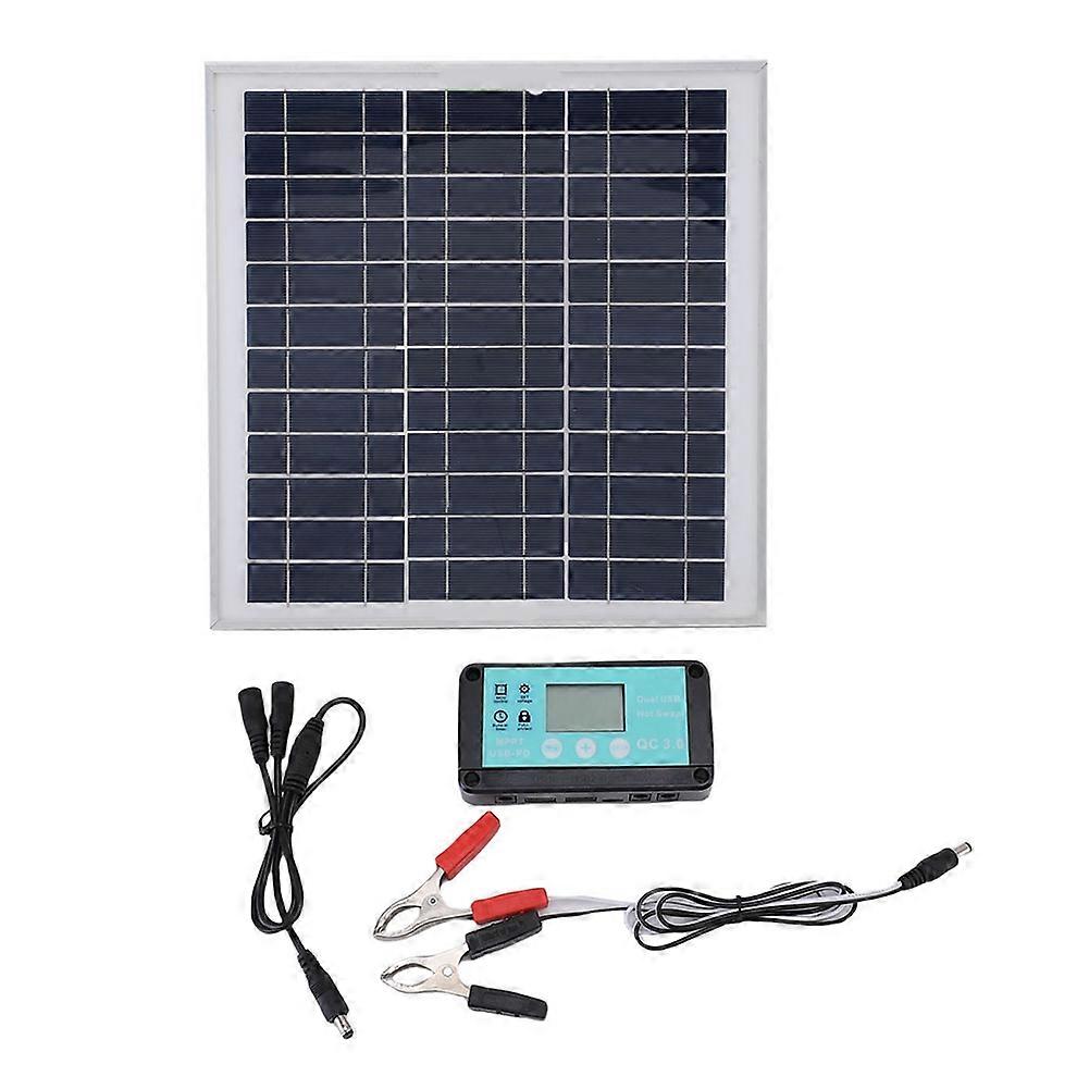 100w 12v Solarmodul-set Mit Mppt-laderegler, Aluminium-solarmodul Für Wohnmobile, Boote Und Anhänger.