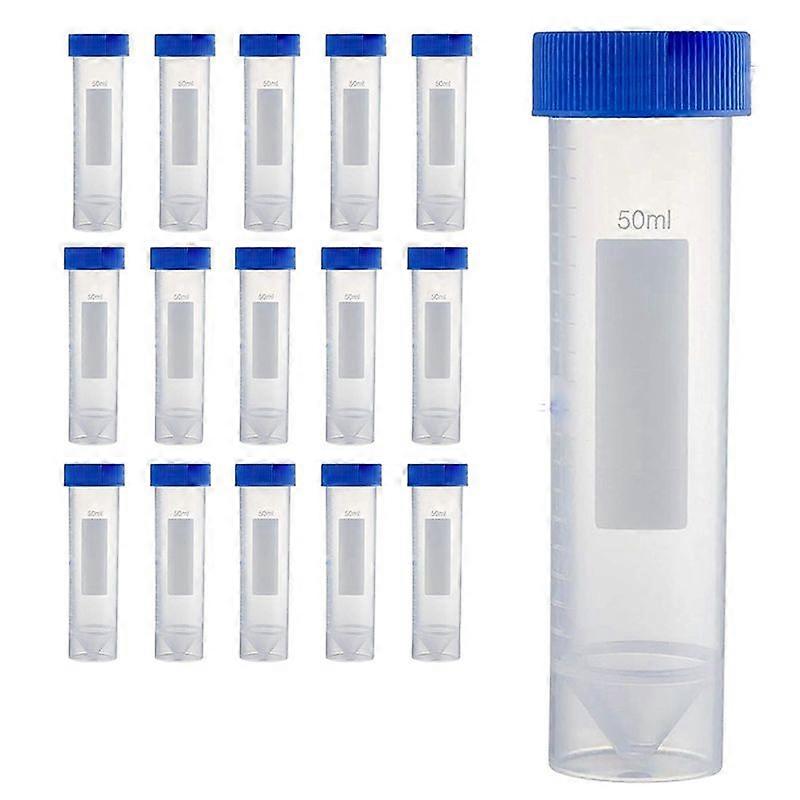 Selbststehende 50-ml-zentrifugenröhrchen, [50er-packung] Kunststoff-reagenzgläser