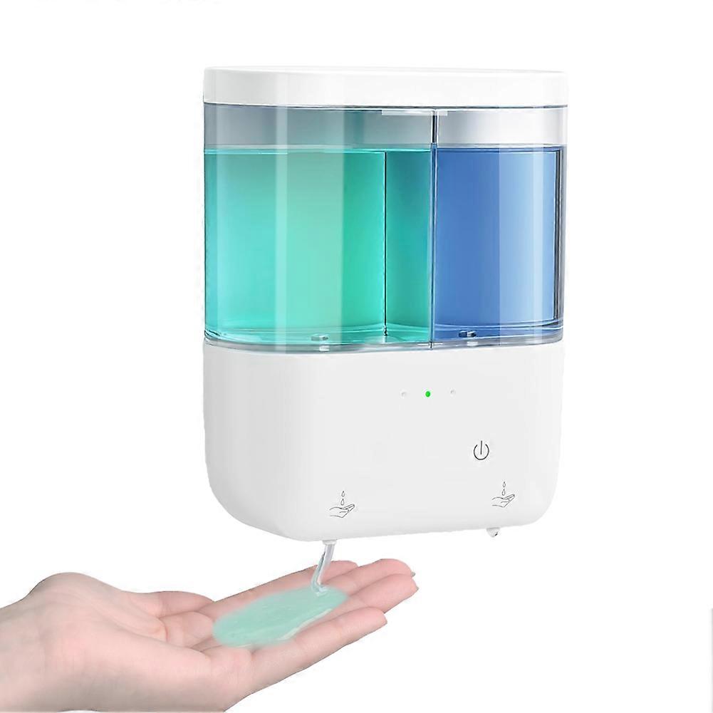 Automatischer Seifenspender, Berührungslose Spülmittelpumpe, 2 X 500 Ml, Doppelsensor Für Flüssigseife, Für Den Privaten Und Gewerblichen Gebrauch