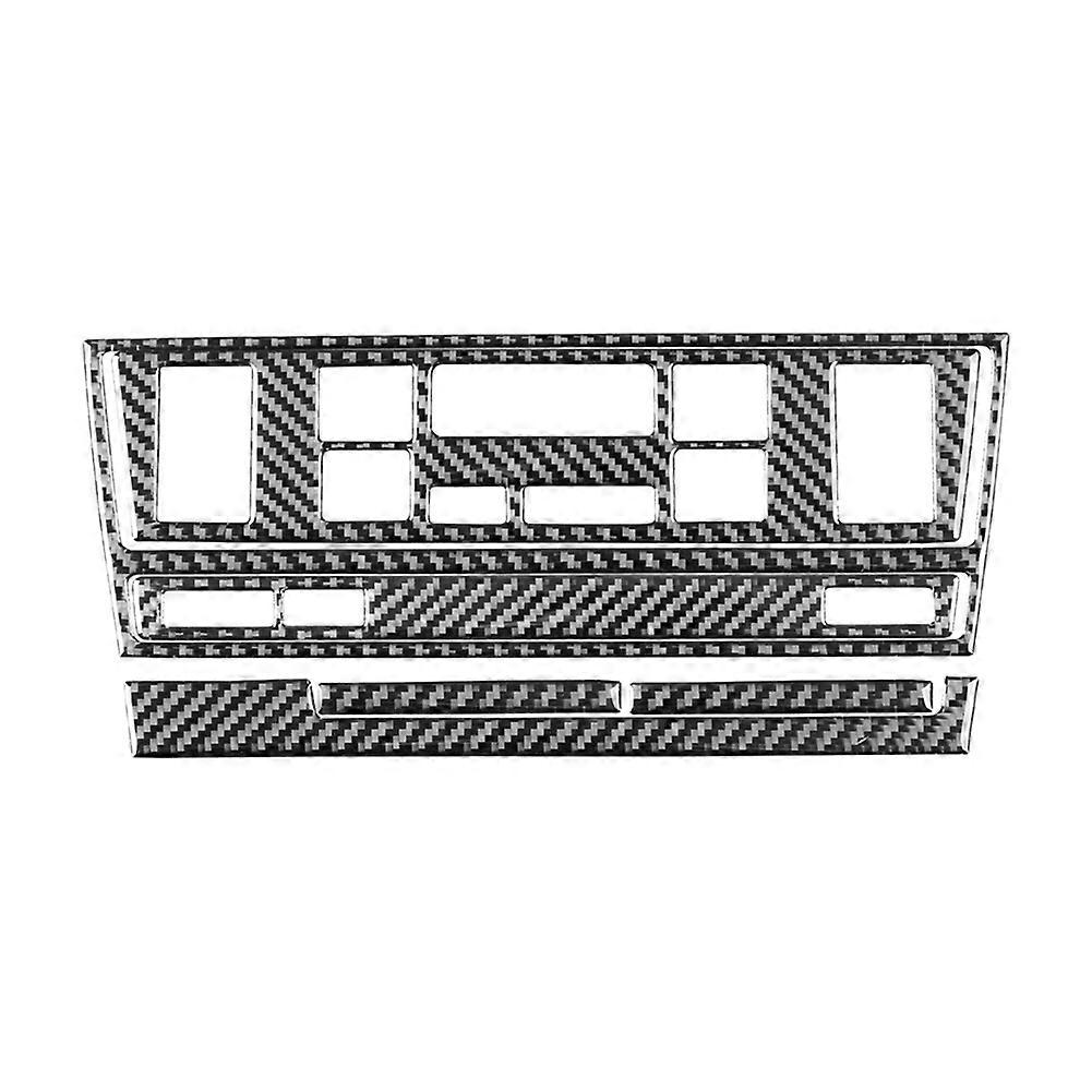 Zierleistenrahmen Aus Weichem Carbonfaser Für Die Klimaanlagenknöpfe Der Mittelkonsole Des Bmw 5er E39 (1998–2003, Linkslenker).