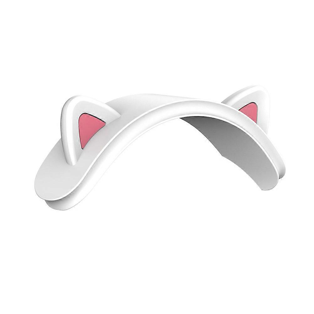 Weiße Silikon-schutzhülle Für Apple Airpods Max Multifunktionale Bluetooth-kopfhörer Mit Lenker Und Katzenohren.