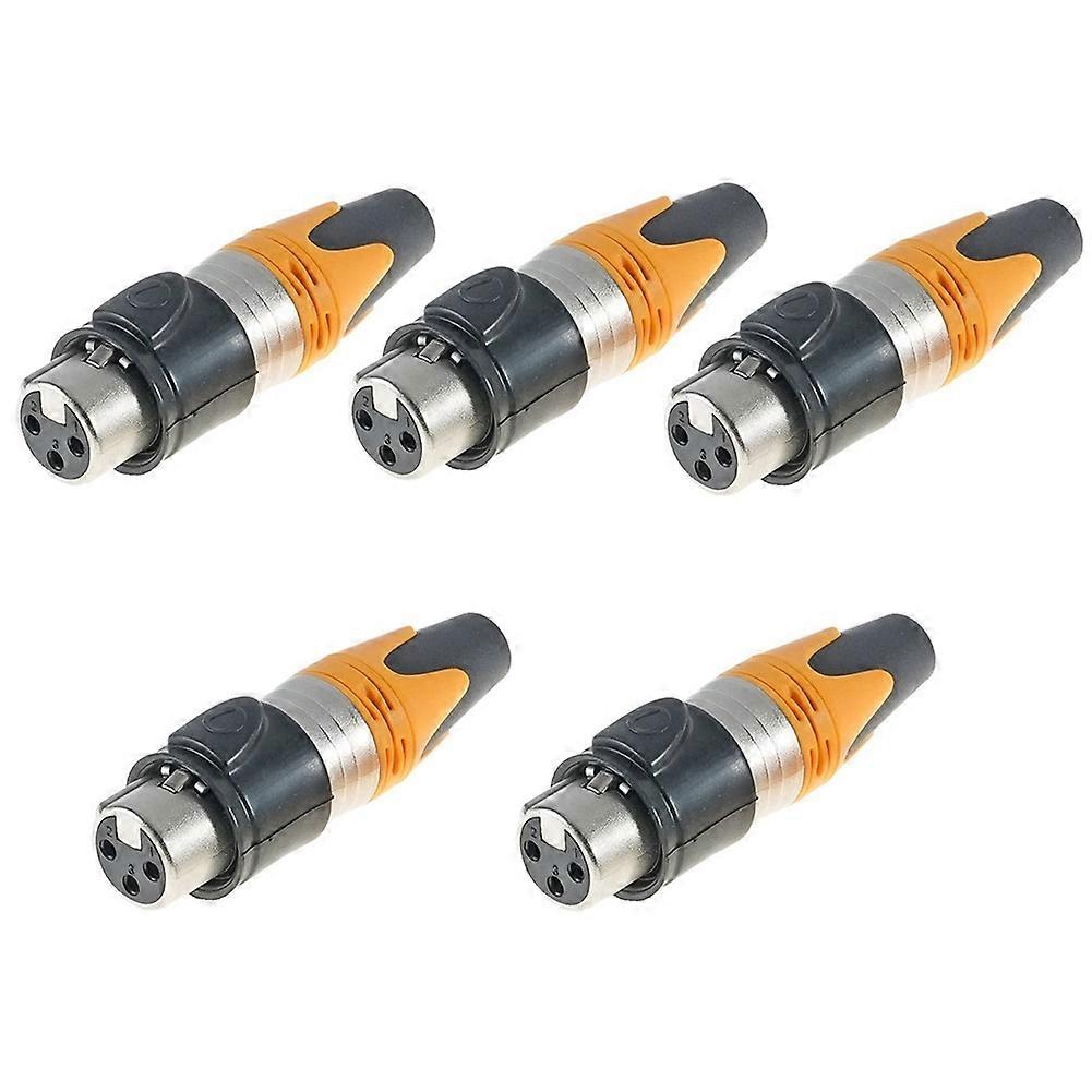 Wasserdichter 3-poliger Xlr-audiostecker Für Mikrofone, Symmetrischer Xlr-stecker, Innengewinde, C