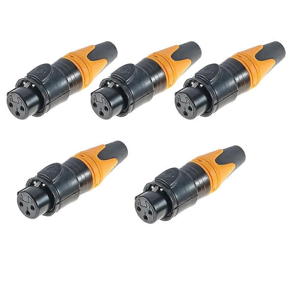 Wasserdichter 3-poliger Xlr-audiostecker Für Mikrofone, Symmetrischer Xlr-stecker, Innengewinde, D-ring