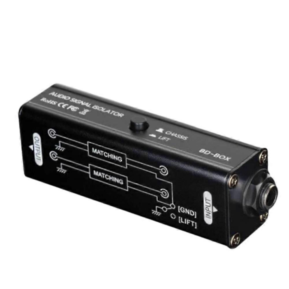 Passiver 6,35-mm-audiosignalisolator Für Audio-interfaces, Eliminiert Rauschen Und Dient Als Mischer Für Konferenzmikrofone.