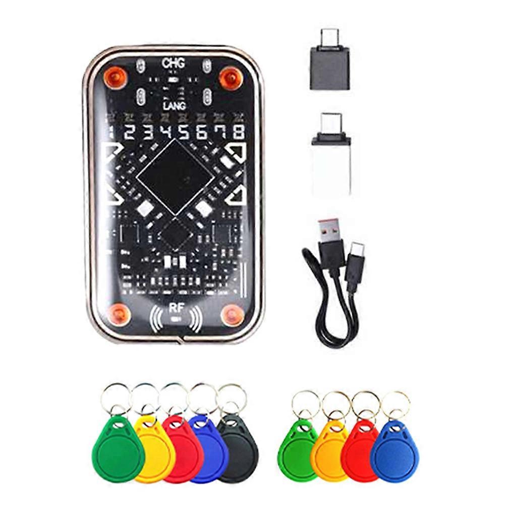 Chameleon Ultra V2.0 Rfid Ultimate Emulator Nfc Duplicator + 4xcuid 5xuid Schlüsselanhänger 125 Khz 13,56 Mhz Kartendekodierungs-rfid-lesegerät