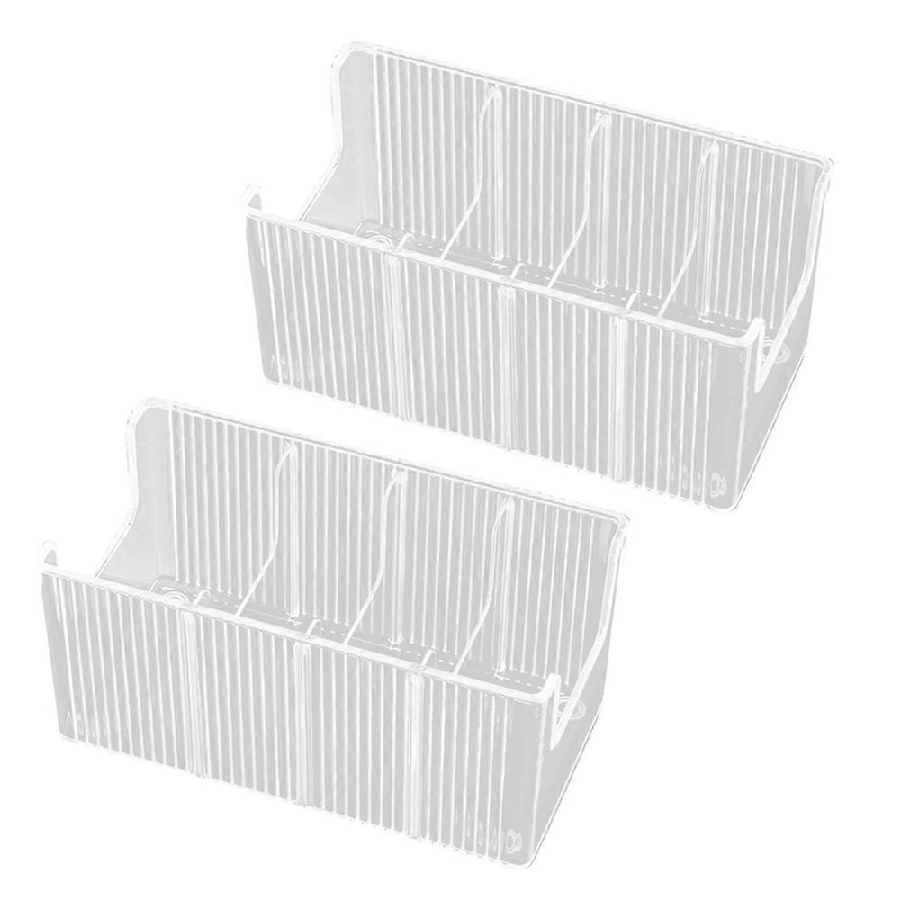 Set Mit 2 Gürtelorganisatoren Aus Acryl Für Kleiderschrank Und Schublade – 8 Herausnehmbare Fächer, Transparente Gürtelpräsentation, Passend Für Die Meisten Größen