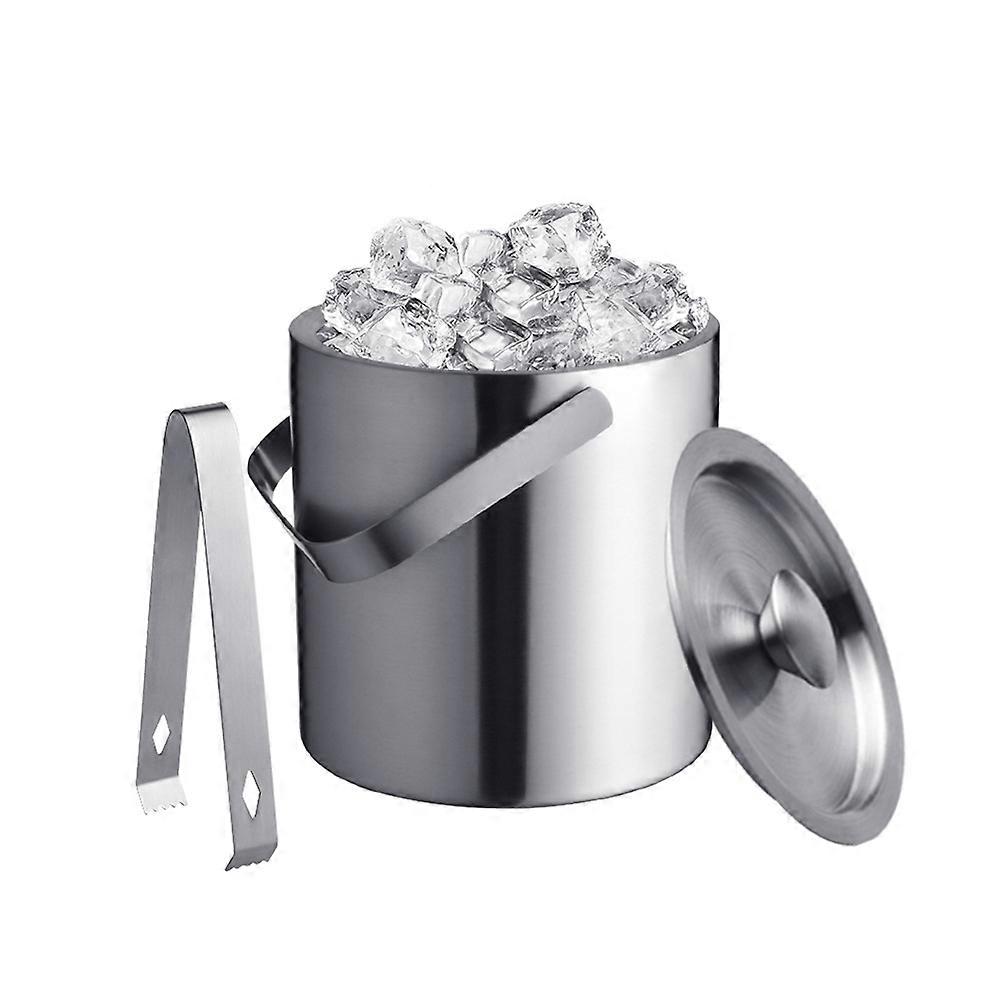 Eisbehälter, Doppelter Eisbehälter Aus Edelstahl, Ideal Für Partys Und Bars.