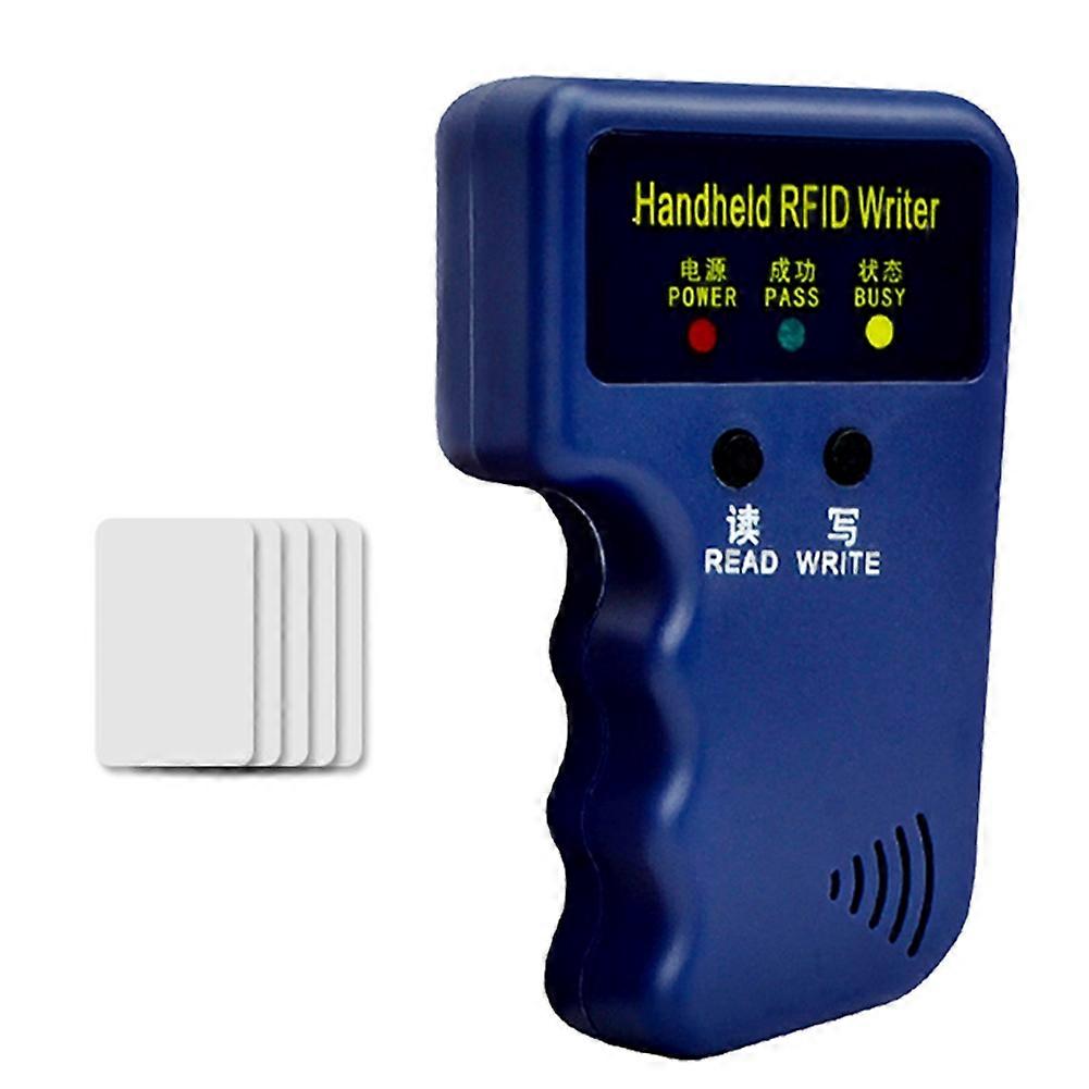 125 Khz Rfid-kartenleser + 5-karten-kit (kopierer, Gravierer, Duplikator, Programmierer, Em4305 T5577 Id-kartenkopierer, Beschreibbare Etiketten).