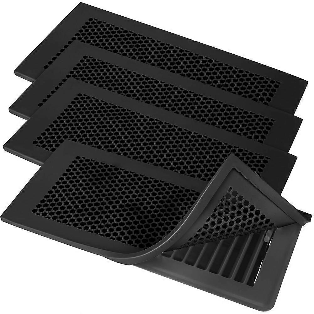 Set Mit 4 Silikon-lüftungsgittern Für 4 X 10 Zoll Große Bodenlüftungsöffnungen, Mit Kindersicherung.