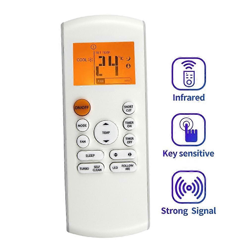 Ersatzfernbedienung Rg57a16/bgef Für Midea Fresh Ac Klimaanlage Rg57a2/bgef (kühlen Und Heizen, Hintergrundbeleuchtung)