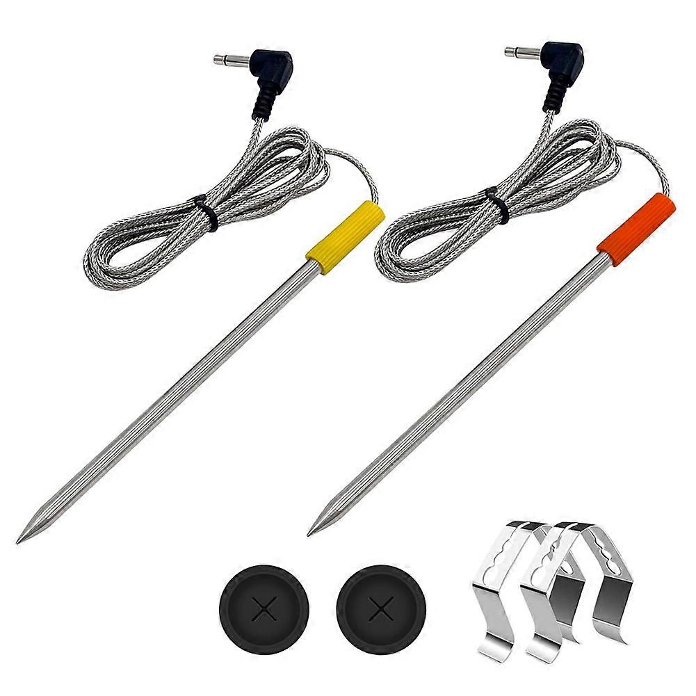 Set Mit 2 Fleischthermometern Für Oklahoma Joe's, Z Grills Und Cuisinart Pelletgrills, Mit Öse Und Clip Für Den Temperaturfühler