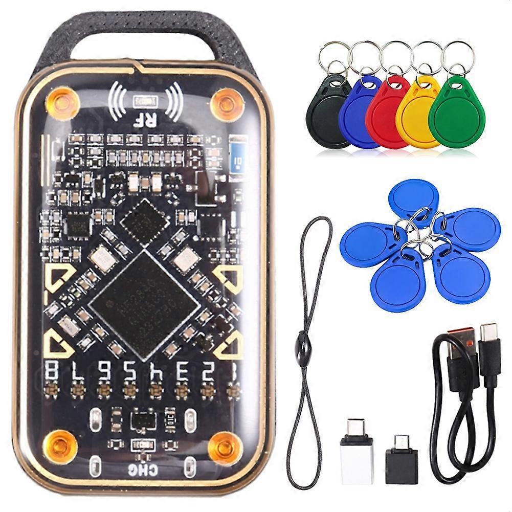 Verbesserter Chameleon Ultra Smartcard-emulator + 5xuid/cuid 125 Khz 13,56 Mhz Schlüsselanhänger-rfid-chip-lesegerät