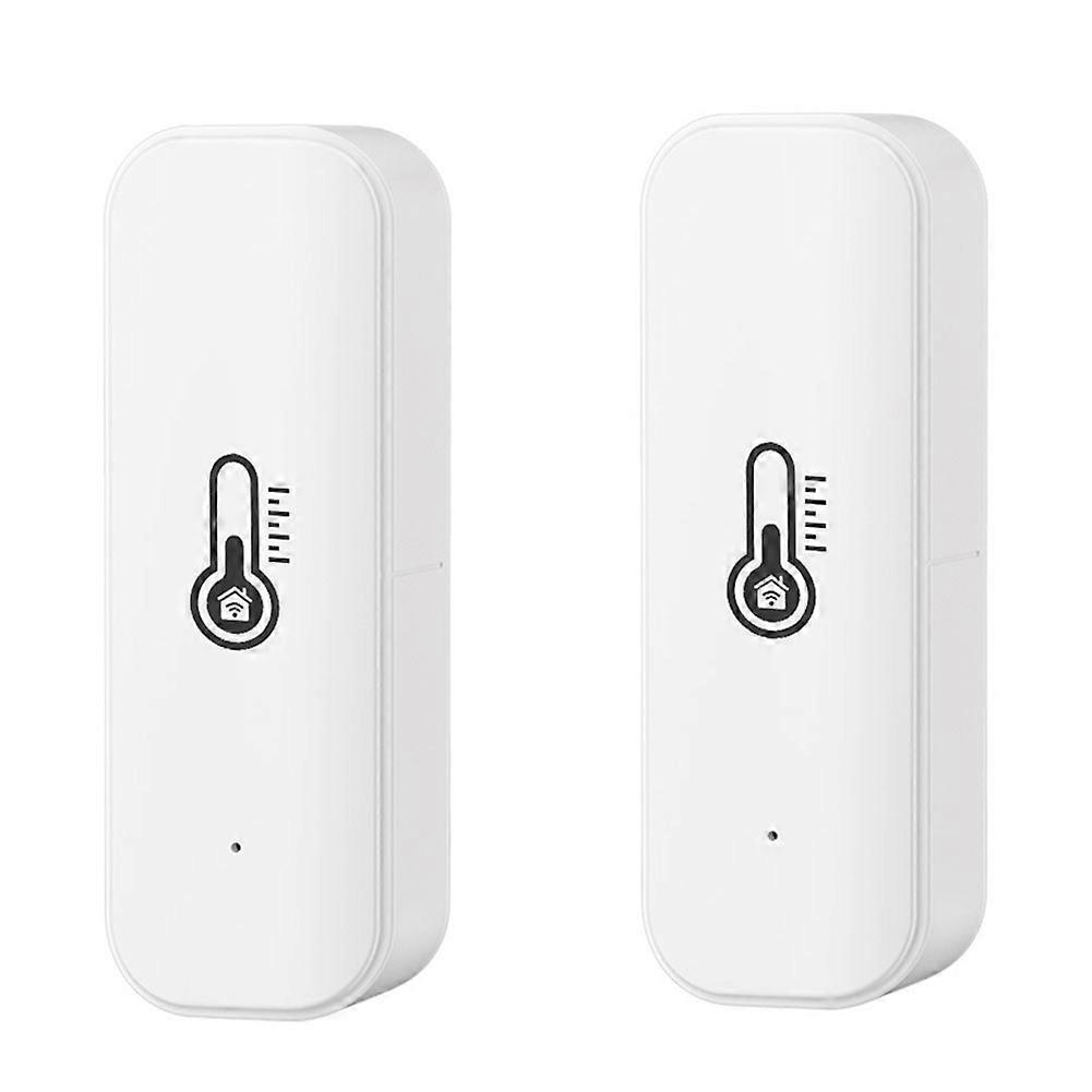 Set Aus 2 Intelligenten Tuya-temperatur- Und Feuchtigkeitssensoren Für Den Innenbereich, Kompatibel Mit Alexa, Google Home Assistant Und Zigbee, Bedienung Über Eine Überwachungs-app.