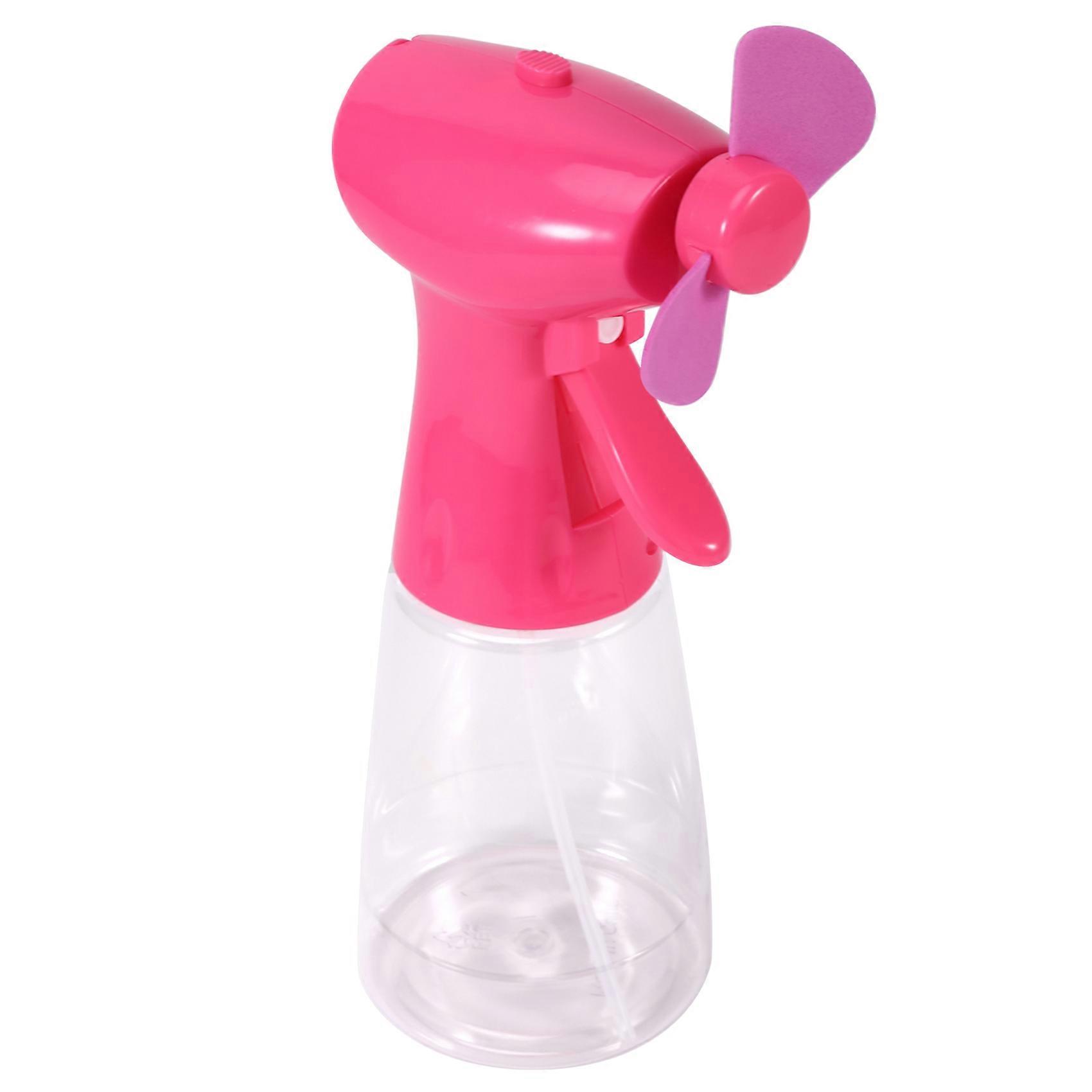 Tragbarer Sprühventilator, Mini-sprühventilator, Batteriebetriebener Kühlventilator, Pinkfarbener Tragbarer Outdoor-ventilator