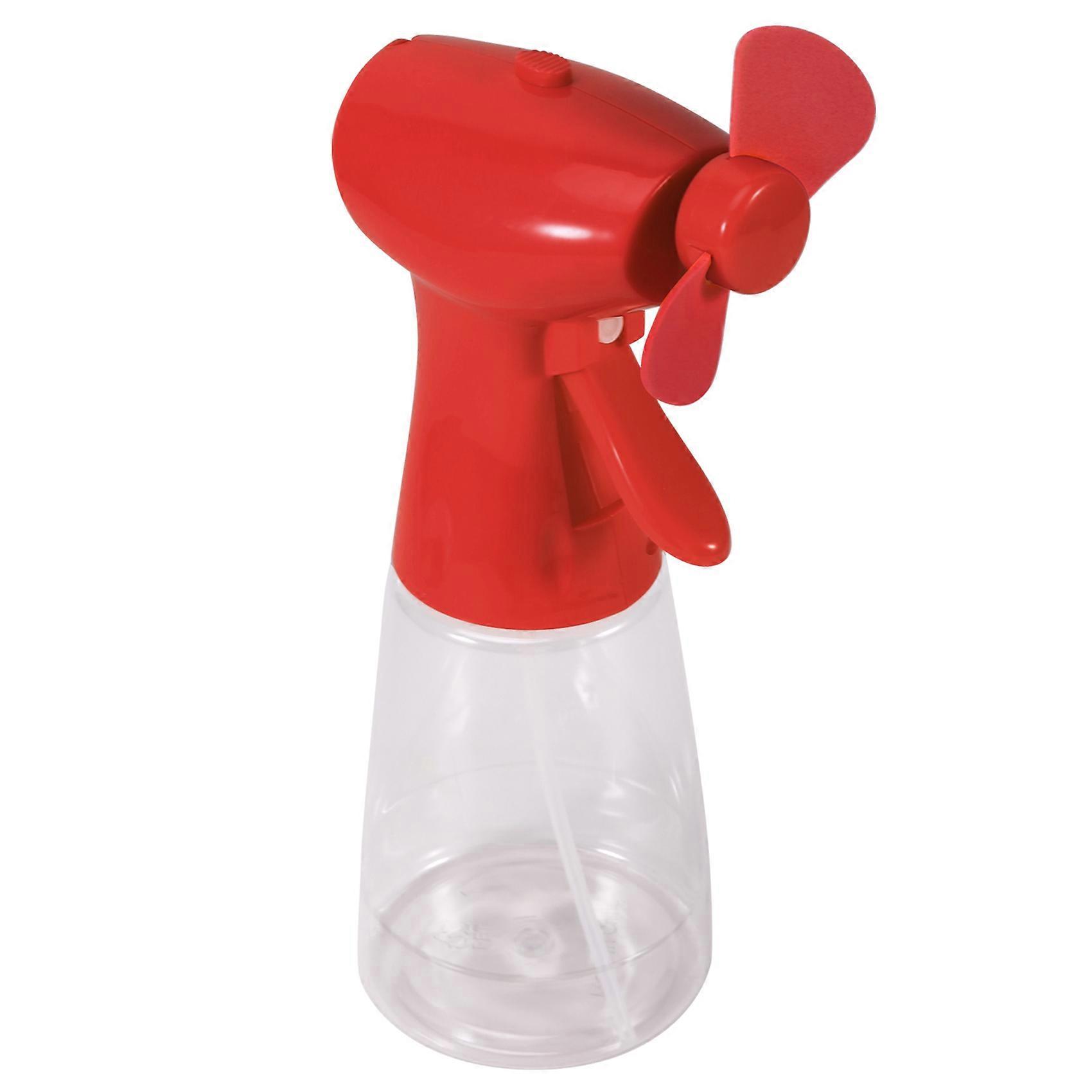 Tragbarer, Batteriebetriebener Nebelventilator, Mini-nebelventilator (rot)
