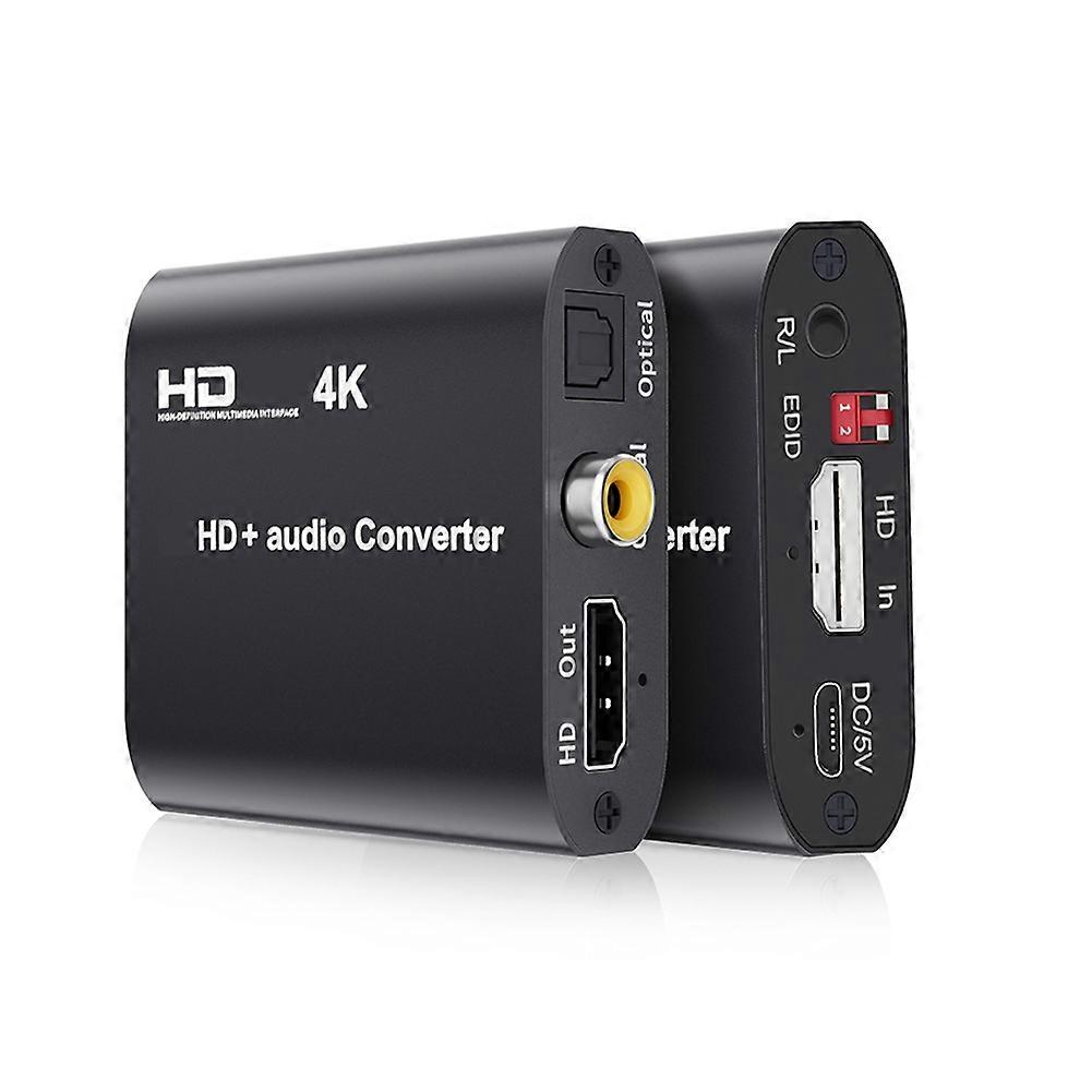 Hdmi 4k Hd-kompatibler Audio-extraktor/splitter Auf Toslink + Koaxial + Stereo, 4k 30hz Hdtv-audio-konverter