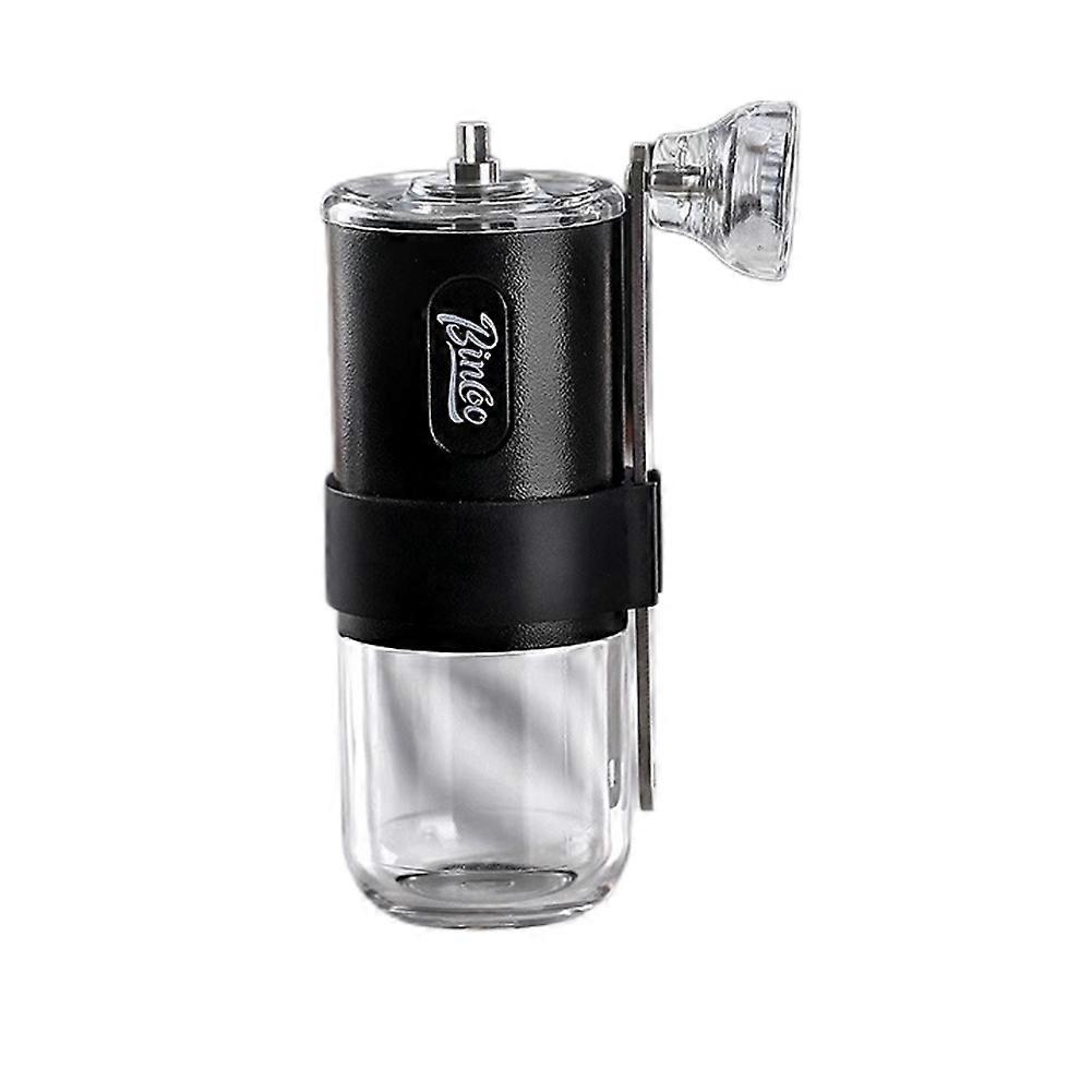 Bincoo Tragbare Manuelle Kaffeemühle Mit Keramischem Kegelmahlwerk, Ideal Für Reisen Und Camping (schwarz).