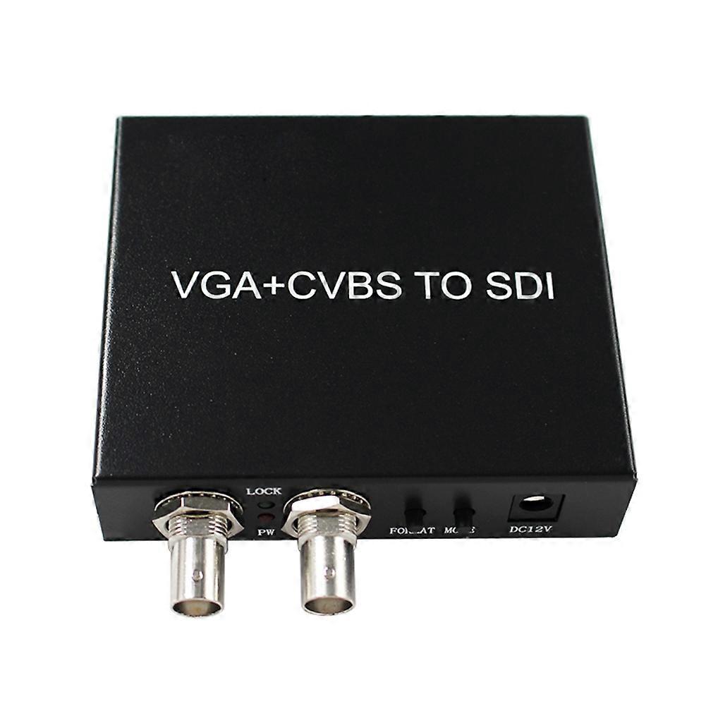 Vga Av Cvbs Zu Sdi 3rca Konverter-adapter, 2 Sdi-ausgänge, Eu-stecker