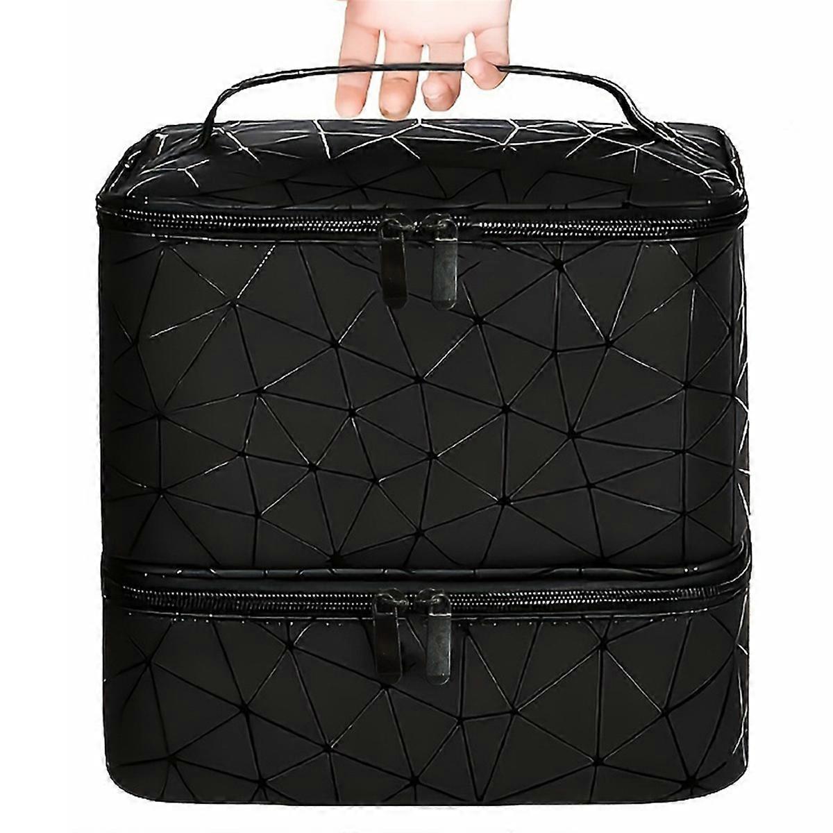 Aufbewahrungsetui Für 30 Nagellackfläschchen, Tragbare Handtasche Mit Griff, Ideal Für Reisen.