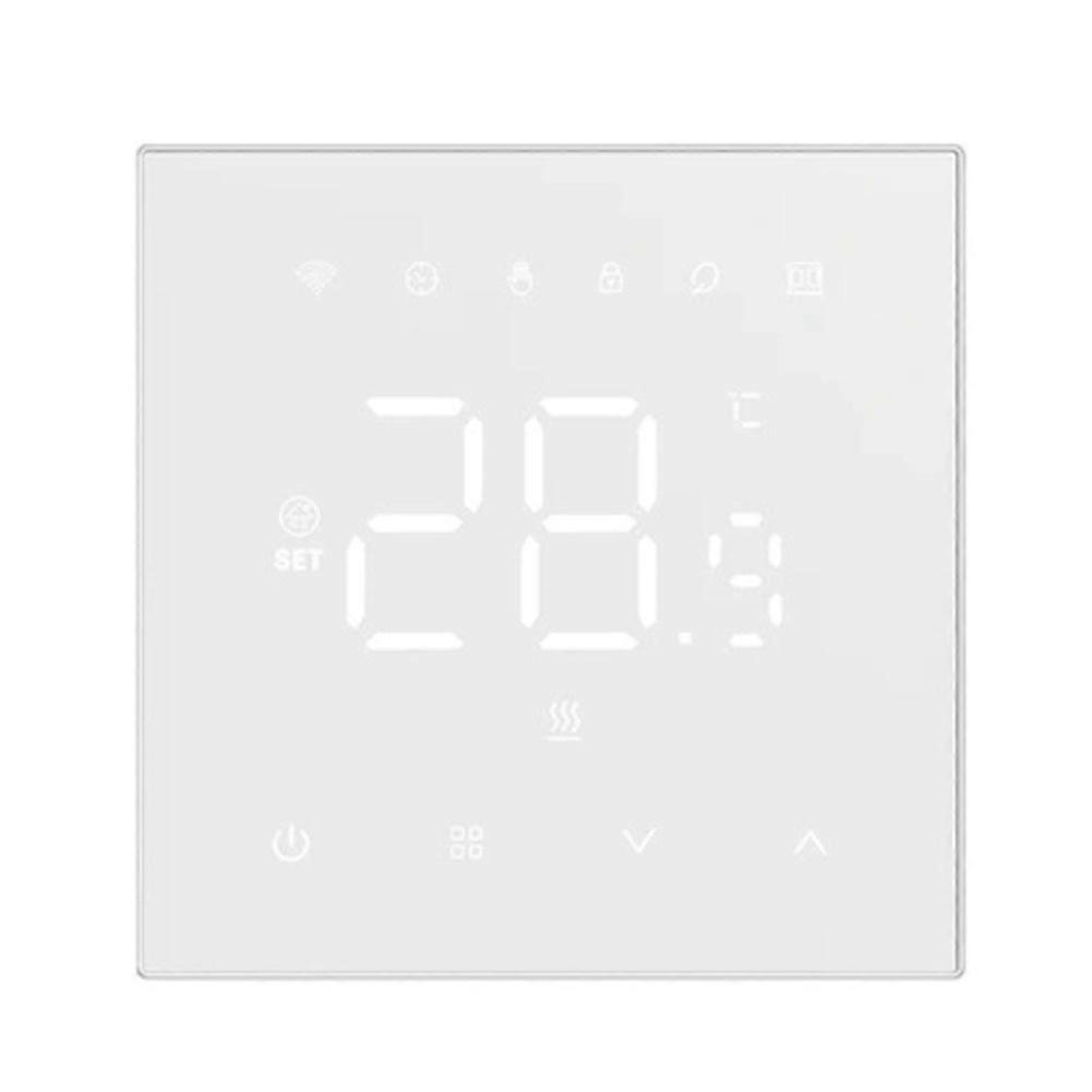 Tuya Wifi Smart-thermostat Für Fußbodenheizung, Kompatibel Mit 220v 16a Gasheizkessel, Elektrischem Temperaturregler Und Alexa (weiß).