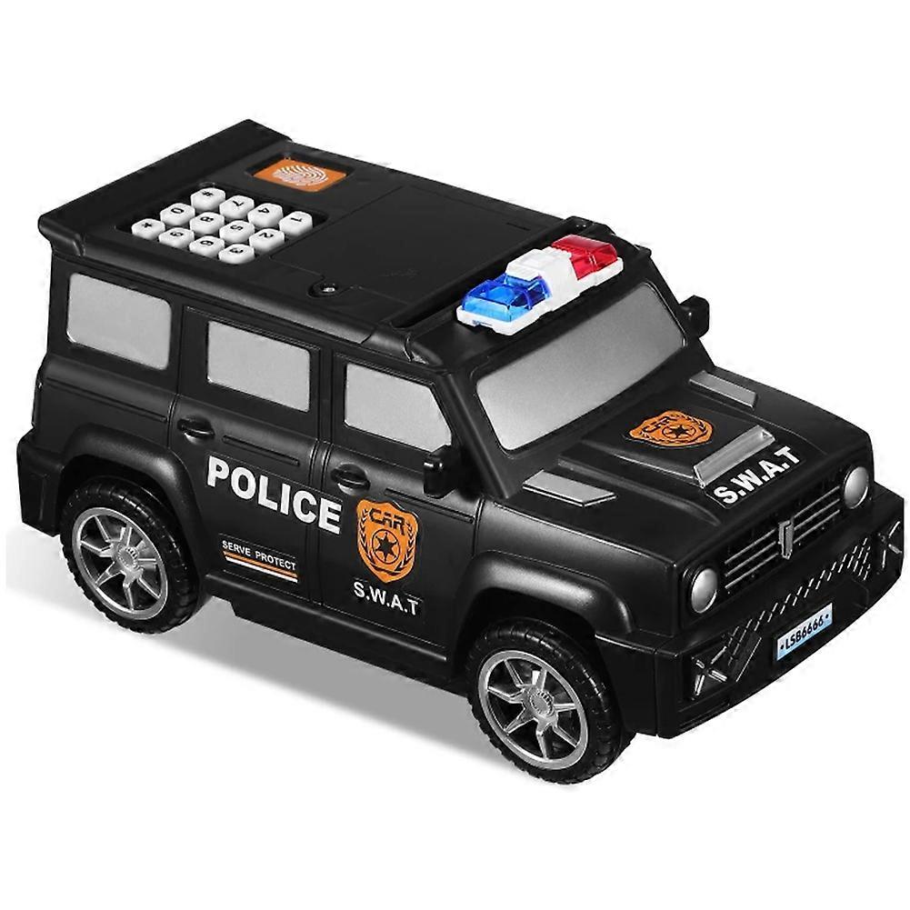 Sparschwein Mit Digitalem Fingerabdruck, Polizeiauto, Passwort-sparschwein Für Kinder, Puzzle-schließfach