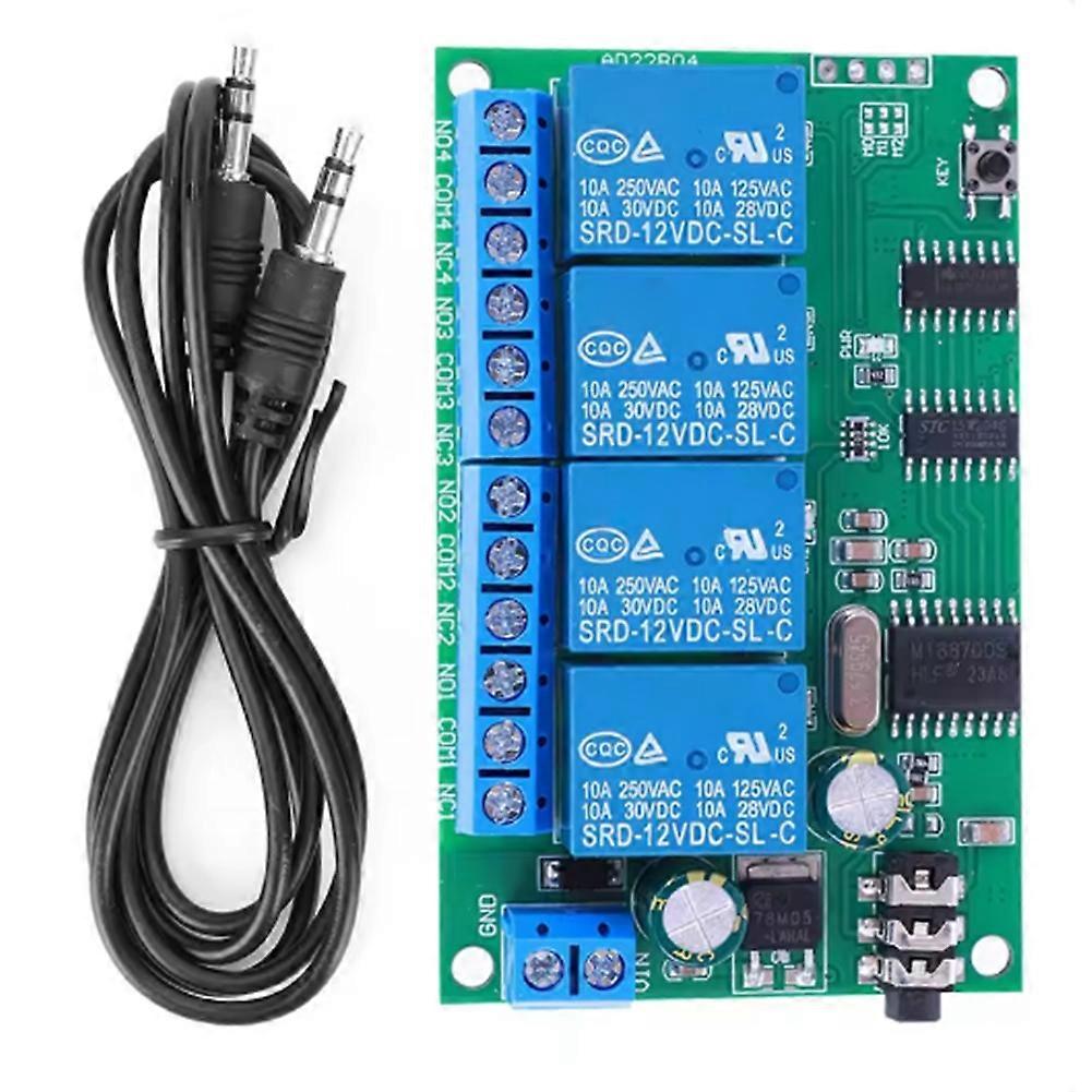 Ad22b04 Dtmf 4-kanal 12v Dc Audio-decoder-relais, Nicht Rastend/selbstverriegelnd/verriegelt/zeitverzögert