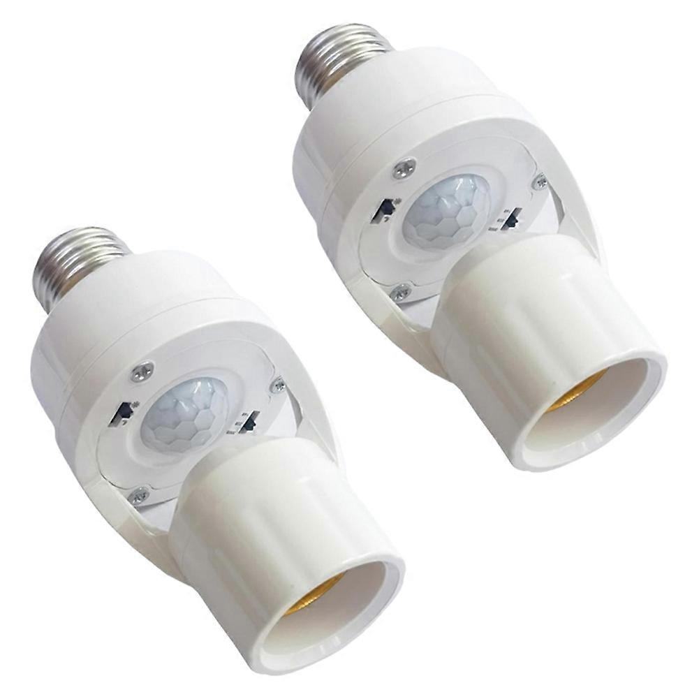 Intelligenter E27-steckdosenadapter Mit Pir-bewegungsmelder, Automatischer Ein-/ausschaltung Per Radarinduktion Und Einstellbarer Infrarotbeleuchtung.