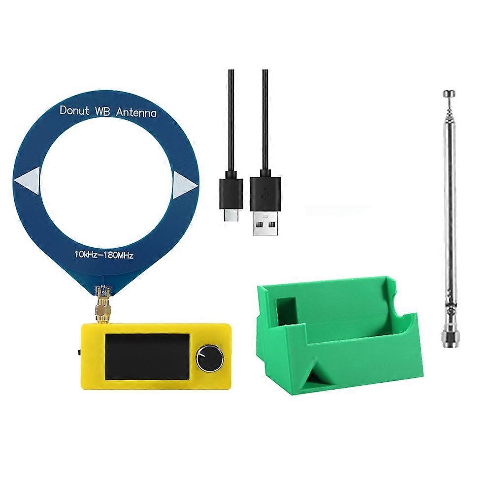 Si4732 Radioempfänger-set + Antenne + Ständer, 10–180 Mhz, 1,9-zoll-bildschirm, Fm/am/lsb/usb, Si4732 Mini-kurzwellenradio