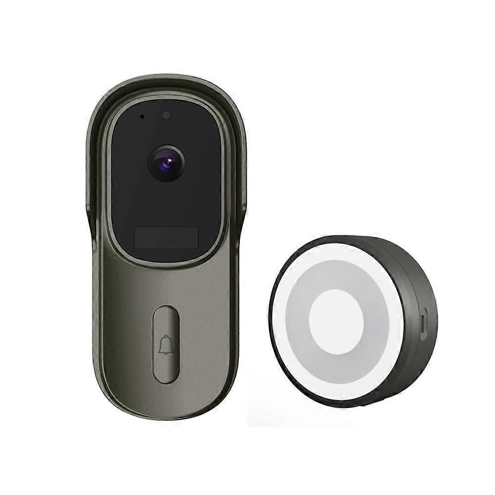 Intelligente Wlan-türklingel (1080p) Mit Weitem Betrachtungswinkel, Tuya Smart Life App, Ip65 Wasserdicht, Audio-video-gegensprechanlage, 2 Mp